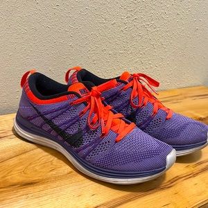 Nike Flyknit 1 - Size 6.5 - Purple and Red like new